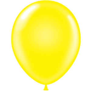 Standard yellow latex balloons for custom imprinting